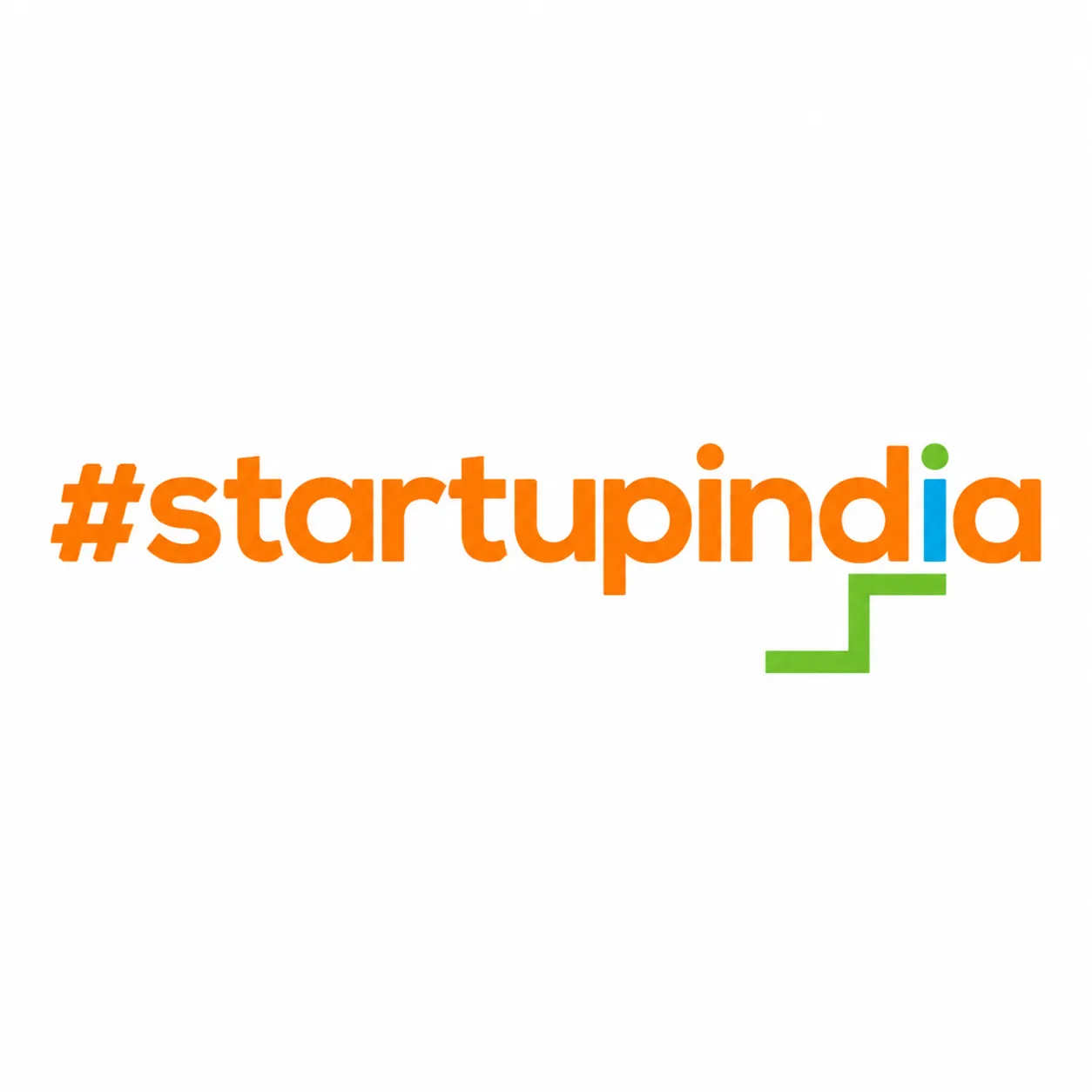 startupindia Logo with Green Staircase